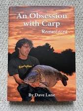 An Obsession With Carp Remastered by Dave Lane Signed Carp Fishing Hardback Book