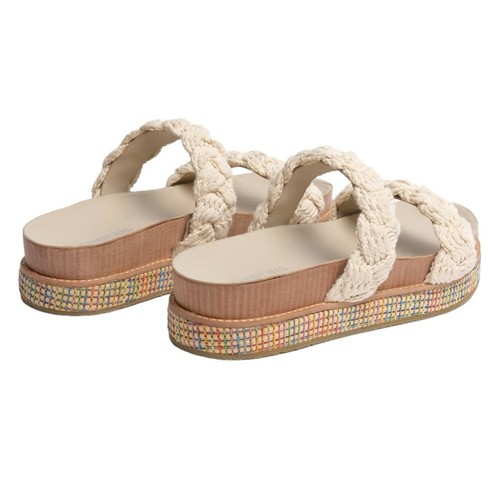 Johnny Was geflochtene Seil-Sandalen creme Größe 10 neu im Karton NEU Bohemian Plateau Küste - Bild 13 von 16