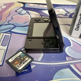 Nintendo 3DS Cosmo Black Launch Handheld Console System CTR-001 Read