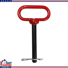 Rubber-Coated Handle 1/2x4 Inch Carbon Steel Clevis Pin Hitch Tractors, Towing,