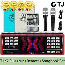 TJ Taijin Media K2 Plus Karaoke Machine 1TB  Wired Mic  Remote  Song Book