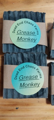 #ad #ad Dead End Chaos Farms Grease Monkey Black Rectangular Body Bar Soap for Men Hands $7.00
