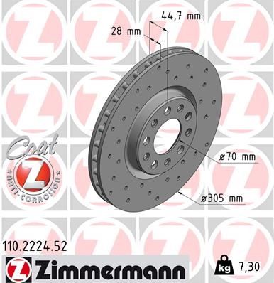 Disques de frein avant Alfa Romeo Giulia 2.0 2.2 D anti vibration et usure précoce