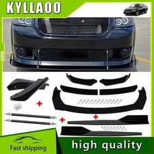 Front Rear Bumper Lip Spoiler Splitter Body Kit Side Skirt For Dodge Caliber