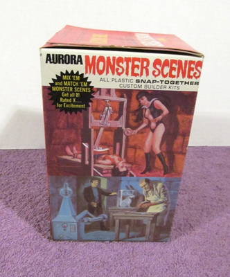 1971 Aurora Monster Scenes The Victim Factory Sealed Model Kit 1st