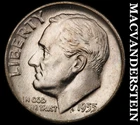 1955-D Roosevelt Dime- Silver- Choice Gem Brilliant Unc Luster #J3958