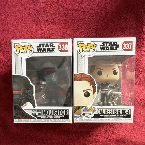 Funko Pop! Star Wars Cal Kestis BD-1 #337 Second Sister Inquisitor #338