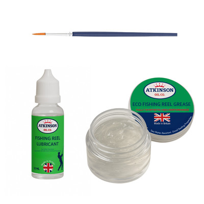 Angelrollen Wartungsset - Rollenöl 10 ml + Fett 10 g für reibungsloses Gießen