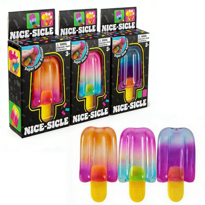 3Pcs NeeDoh Jellyfish Ice Pop Cube Squishy Toy Stress Relief Toys Cute Healing
