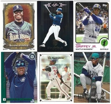 (32) 1990-2024 Ken Griffey Jr. Baseball Card Lot with No Duplicates - HOF