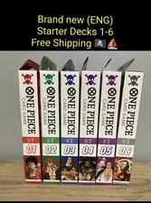 New One Piece TCG/CCG Starter Deck Bundle ST-01 to ST-06 (ENGLISH) – ALL SEALED