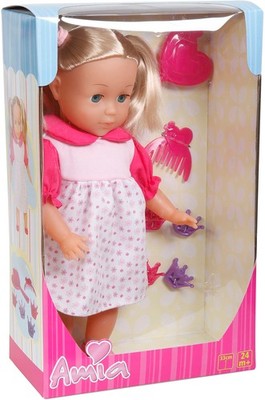 VEDES Großhandel GmbH - Ware 50104591 Amia Puppe mit Haar, 33cm, inklusive Zubeh