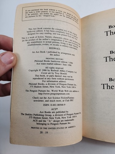 4 Redwall Serie Taschenbücher Brian Jacques - Bild 7 von 11