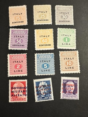#ad #ad Italy AMG 1N1 1N13 MNGH Allied Military Govt Occupation $10.00