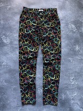 Crazy Vintage Moschino Jeans Donna Geometric Printed Y2K Pants Size 28