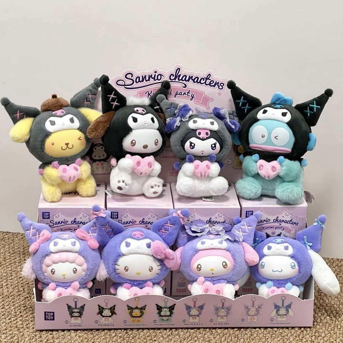 TOPTOY Sanrio Kuromi Party Vinyl Plush Blind Box Figure Pendant
