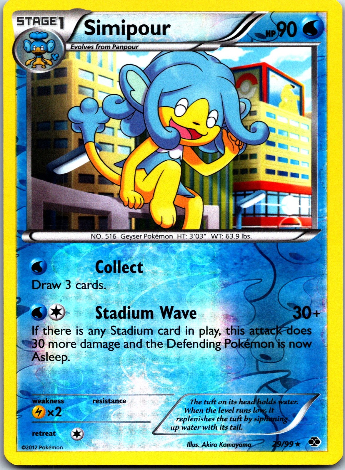 Simipour Reverse Holo Rare NXD Next Destinies 29/99 NM