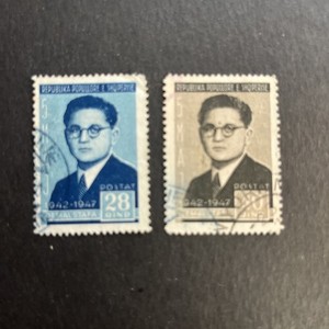 1947 Albania Sc.392-93 Used $22