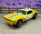 Hot Wheels Redline 1970 Snake Funny Car Yellow Enamel, HK Version