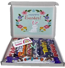 Easter Chocolate Gift Hamper - Milk Chocolate Bars- Personalised Present Box