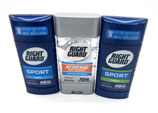 Right Guard Men's Sport Deodorant Cool Fresh Scent Antiperspirant Lot of 3 Game