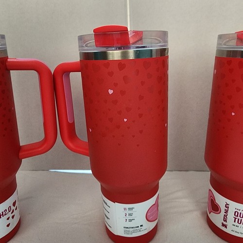 Stanley 40 Unzen Edelstahl H2.0 Becher Rubin Herzen SIEHE DETAILS - Bild 4 von 6
