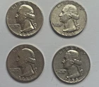 Pre-1965 Washington Quarters (Lot of 4)