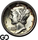 1937 Mercury Dime, Full Split Bands, Solid Gem BU++ FSB