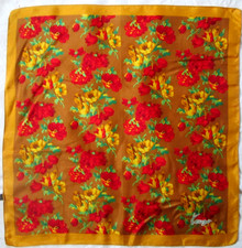 KENZO foulard  soie  en  TBEG vintage 43x43 cm