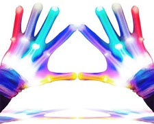 LED Finger Gloves - Light Up Gloves with 5 Color/6 Mode for Teen Adult Gift...