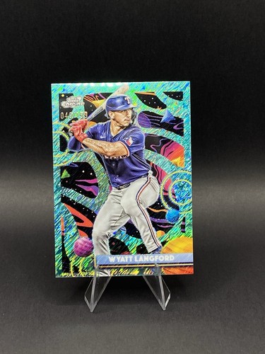 2025 Topps Cosmic Chrome - Wyatt Langford #189 Aqua Equinox Refractor/199 - Imagen 1 de 2