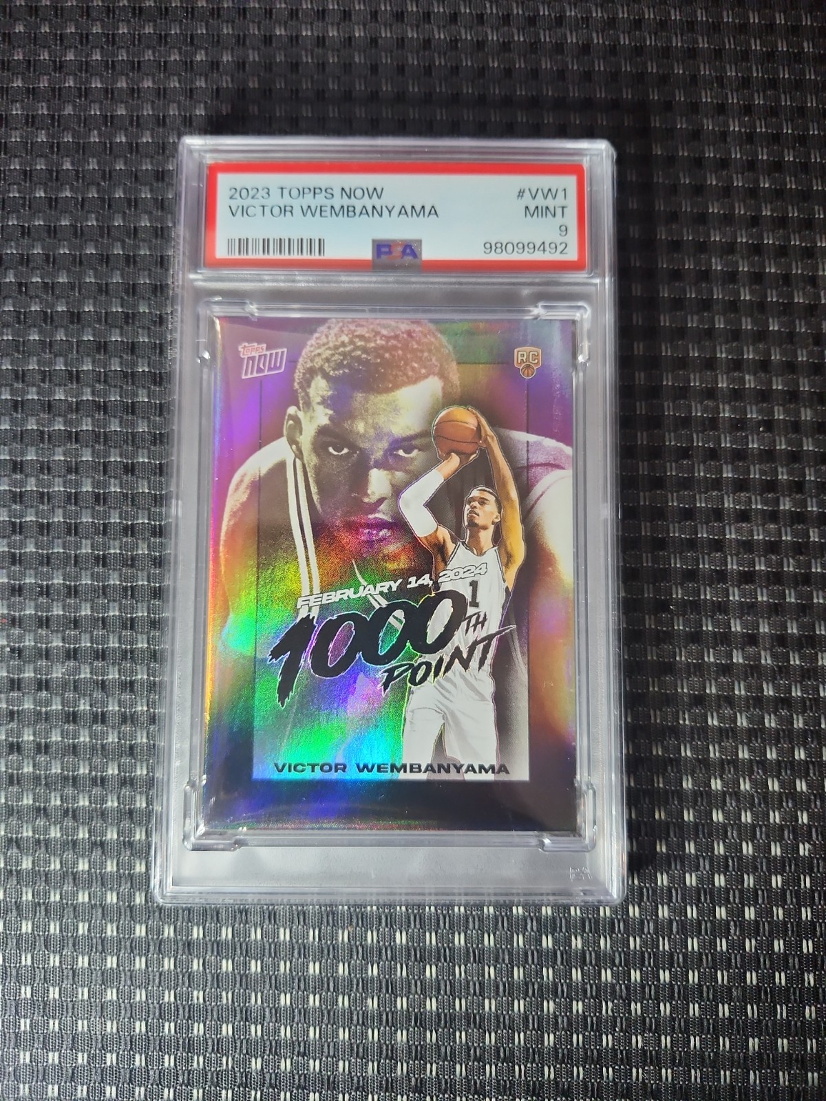 2023 Topps Now Victor Wembanyama RC #VW-1 PSA 9 view 1