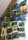 Joblot / 34 Vintage Melitary Vehicles field guns, Dinky, Britains, Corgi, others