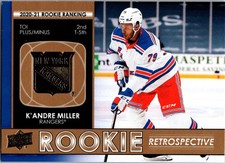 K'Andre Miller 2021-22 Upper Deck Rookie Retrospective Gold #RR-19 New York