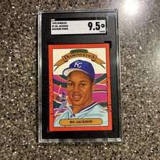 1990 Donruss Bo Jackson Diamond King SGC 9.5