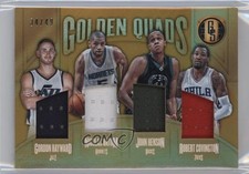 2016 Panini Gold Standard Golden Quads 34/49 Gordon Hayward John Henson #10 0b9
