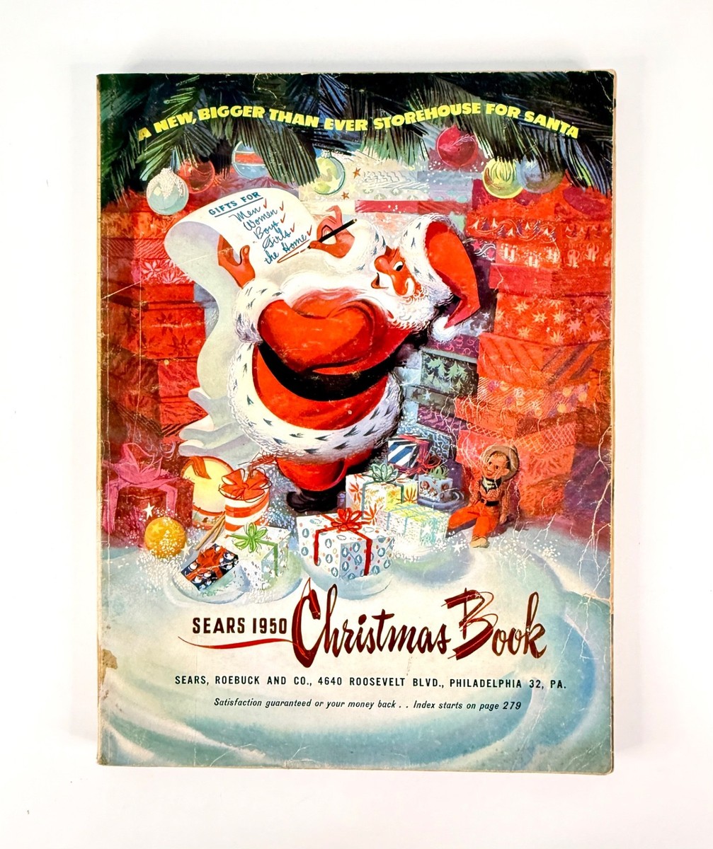 洋書 50years ofChristmasTables Vintage 1950 Sears Wishbook Christmas Catalog Tin Toys Marx Play
