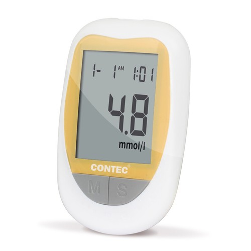 CONTEC accu-chek Blutzuckermessgerät Glukometer Teststreifen Lancet Blutzucker - Picture 5 of 12