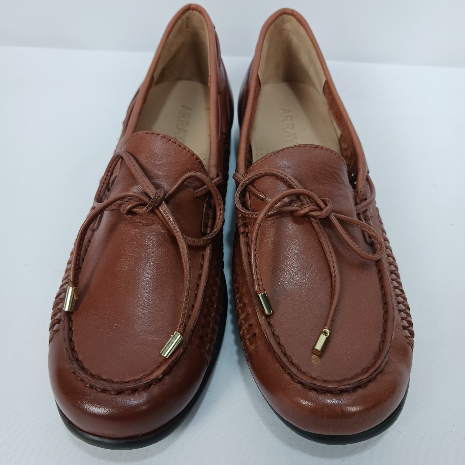 Array Phoenix Brown Leather Braided Side Open Nes… - image 2