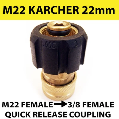 KIAM PRODUCTS KARCHER type M22 Female Screw Thread to 3/8" Female Quick Release Coupling
