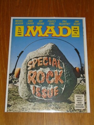 MAD MAGAZINE #276 EC THORPE AND PORTER BRITISH MAGAZINE ALFRED NEUMAN APRIL 1985