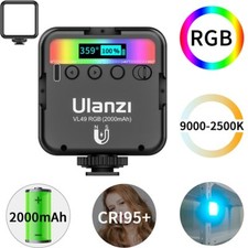 Ulanzi VL49 RGB Full Color LED Video Light 2500K-9000K 800LUX Magnetic Mini Fill