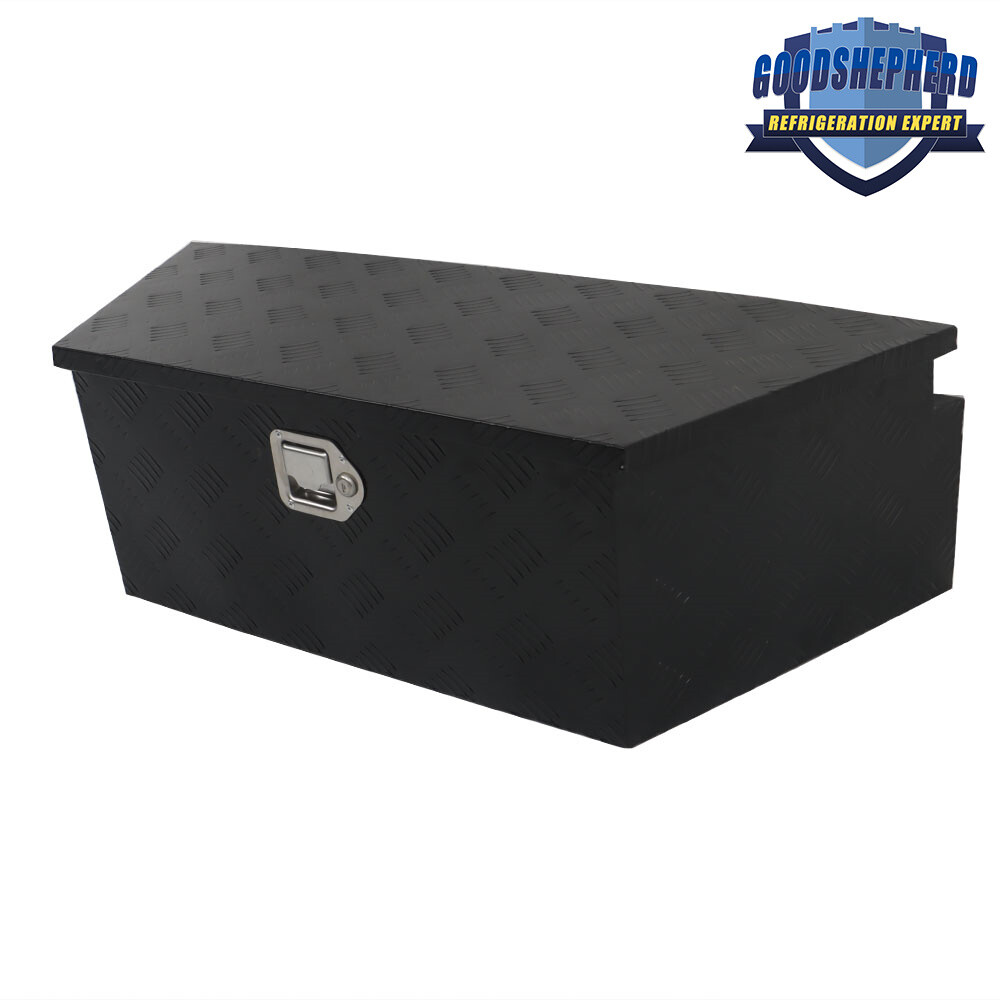 Black Steel 39"X16.5"X12" Truck Tongue Tool Box Trailer Flatbed Storage