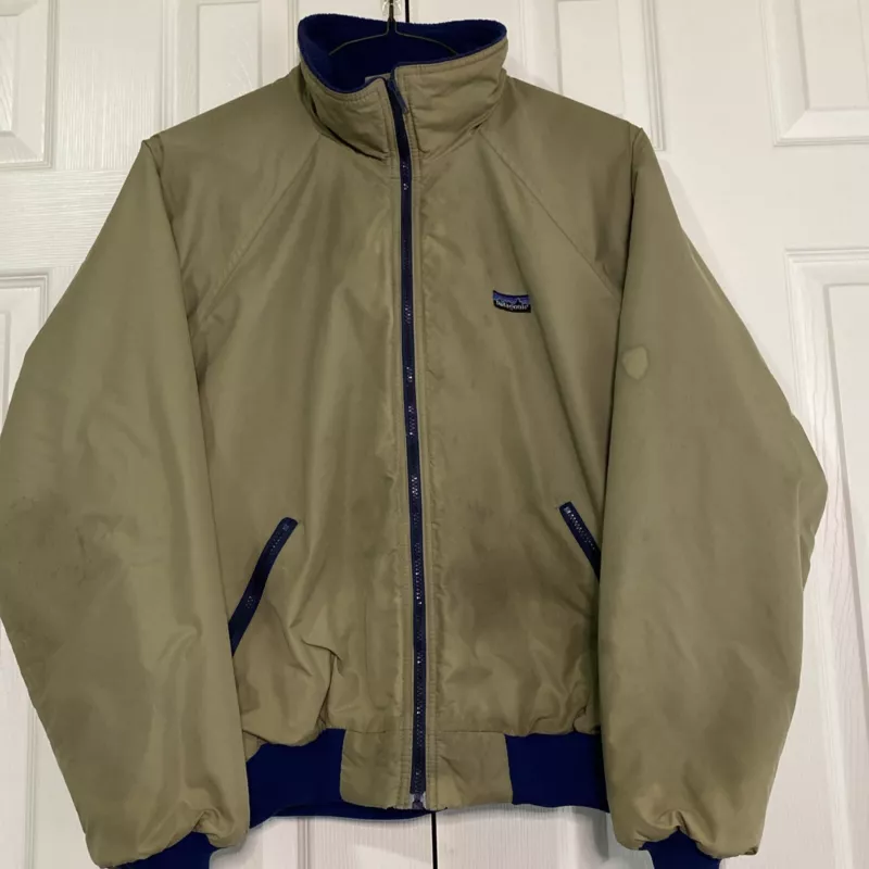 patagonia vintage bomber fleece lined 80s 90s jacket