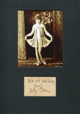 ACTRESS Mitzi Green autograph, signed card mounted