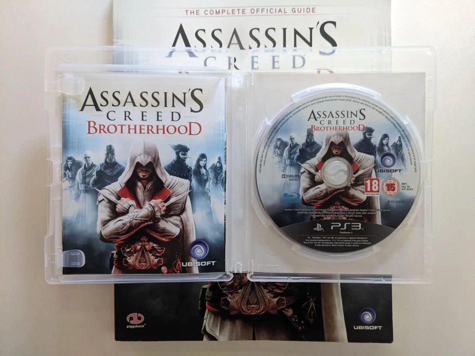 BUNDLE Assassin's Creed Brotherhood Official Guidebook + PS3 game CLEAN DISC - Image 2 of 4