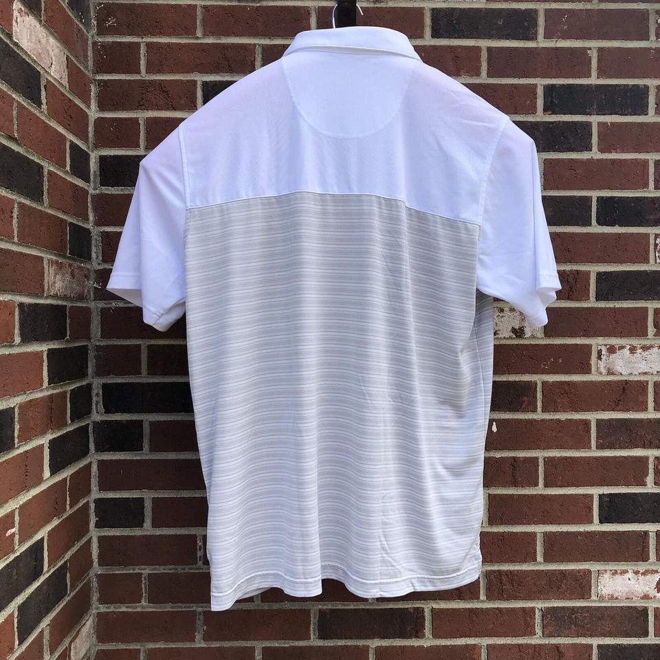 Pebble Beach XXL Dry-Luxe Performance Men's Short Sleeve Golf Polo Shirt White - Image 2 of 4