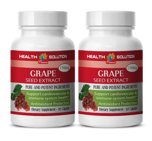 weight loss supplement - Grape Seed Extract 150mg - neuroprotective 2 Bottles