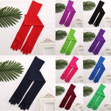 50cm Elegant Long Satin Opera Gloves Stretch Bridal Wedding Prom Formal Costume