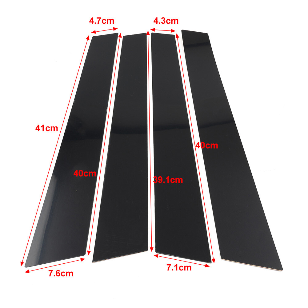 Pillar Post Door Window Cover Trim Kit For Porsche Panamera 2009-2016